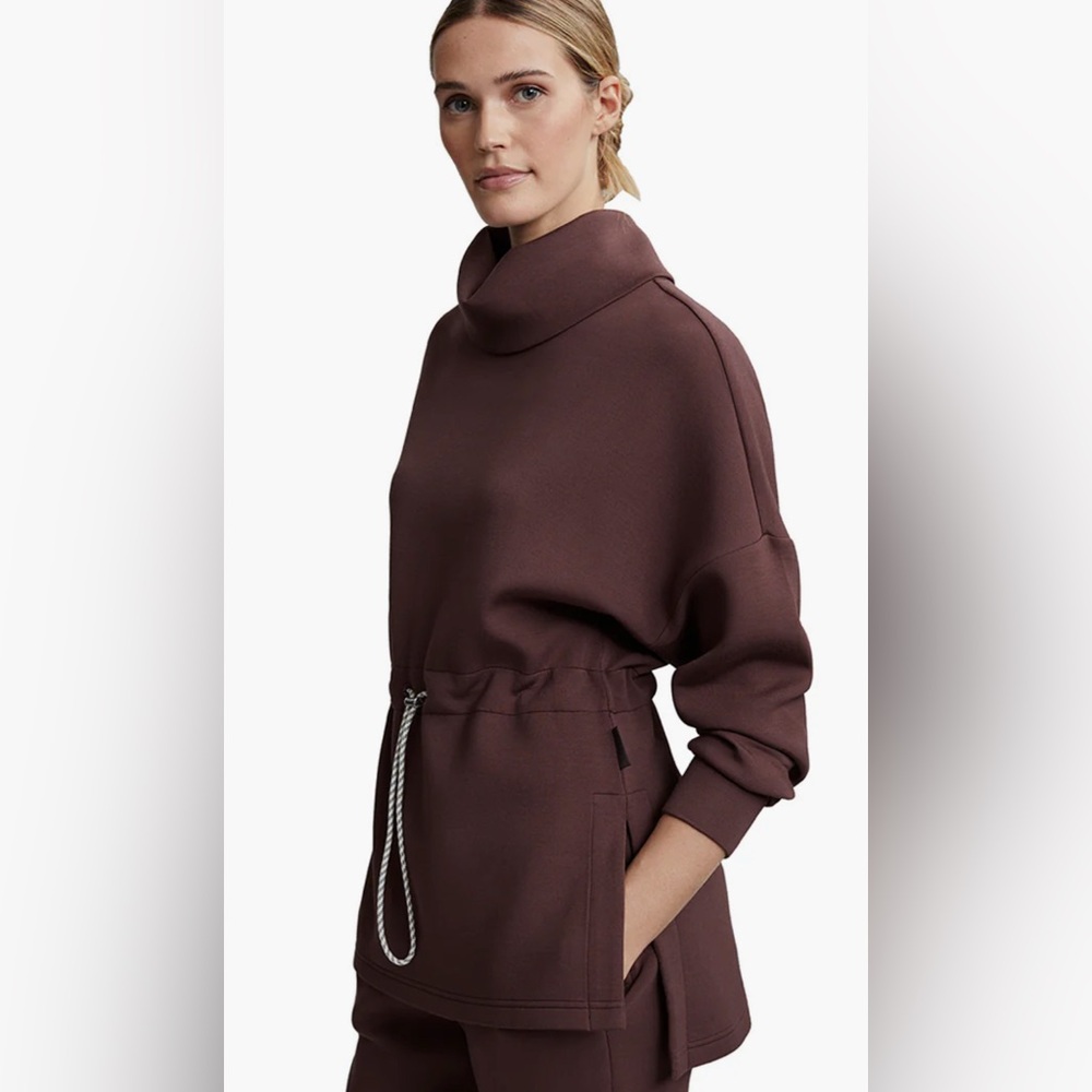 Varley Plum Cowl Neck Sweater